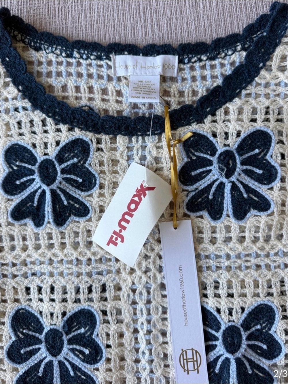 House of Harlow crochet top! - Picture 2 of 3